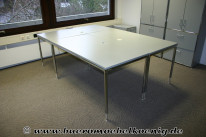 Tisch 180x100 in grau / Chrom von Bosse