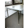Tisch 160 x 80 in grau / Chrom von Bosse